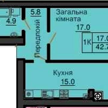 Розстрочка без % ЖК Резиденс від Мартинова Продаж 1 кім квартири 43м2 ЖК Софія Резиденс