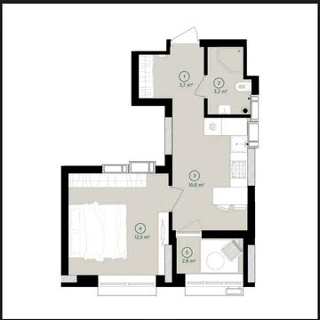 Продам 1к квартиру 32м² в 3 Секції ЖК Будинок на Вавілових Є ГЕНЕРАТОР ЖК Будинок на вавілових