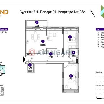 Без %! 2-х кімнатна роздільні 102м ЖК Окланд Севастопольська єОселя