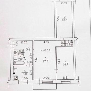 Центр, вул Соборності, 3-кім!
