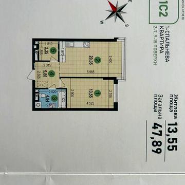 Топ Варшавський 3 Найбільша 1к квартира 48м2 Новобудова Генератор 9пов ЖК Варшавський 3