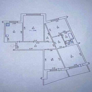 Продаж 4к квартири.  82м2 6/9 Левада. №12721