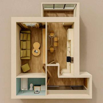 Встигніть придбати! Простора однокімнатна квартира. Знижки до -60$/м2! ЖК Smart Fort