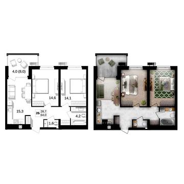 Продаж 2к Квартира Максимовича вулиця ЖК FORREST – жилое пространство