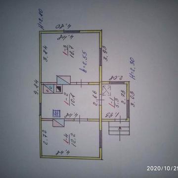 Будинок + деревяний гараж на 2 місця