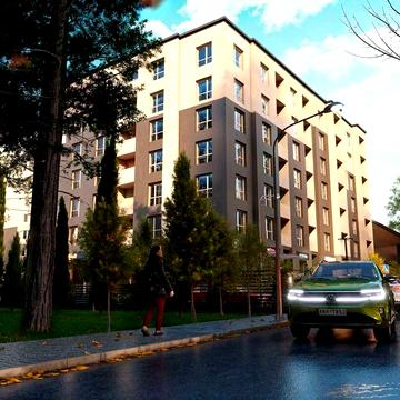 2-х кімнатна квартира, балкон та вікна виходять на парк, збудований ЖК Family Park