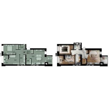 Продаж 2к Квартира Максимовича вулиця ЖК FORREST – жилое пространство