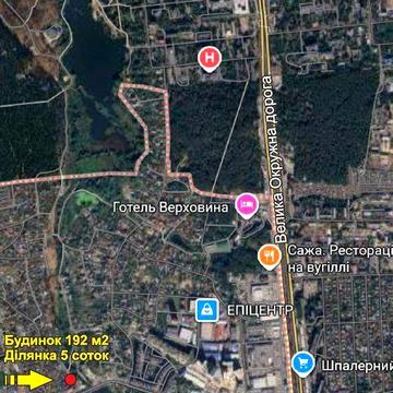 Окремий будинок 192 м2 на П. Борщагівці поруч з Окружною. Без комісії.