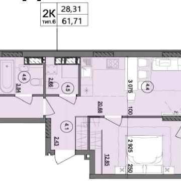 2 комнатная квартира в рассрочку на 42 месяца БЕЗ УДОРОЖАНИЯ