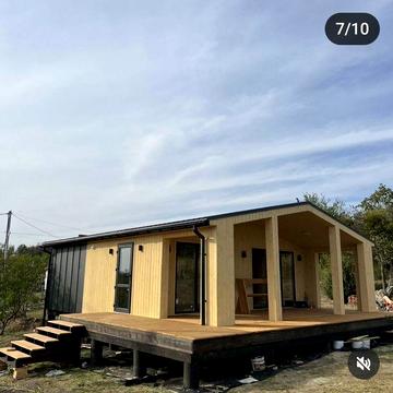 Сучасний будинок + Тераса. Теплий каркас