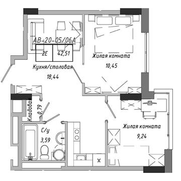 42м² у ARTVILLE .Вибір під себе! Розстрочка до 48 місяців. Авангард ЖК ARTVILLE