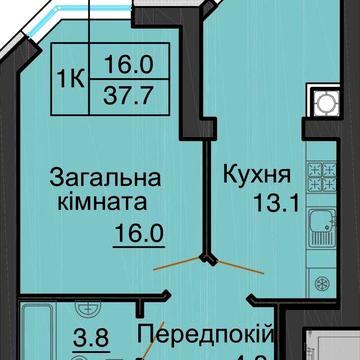 !!!З ДОКУМЕНТАМИ!!! ПРОДАЖ 1кім кв. 39м2  в ЖК Софія Резиденс ЖК Residens