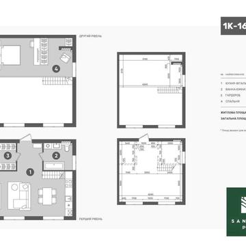 Продаж дворівневої квартири 57,7м2 від забудовника ЖК Sanville Park