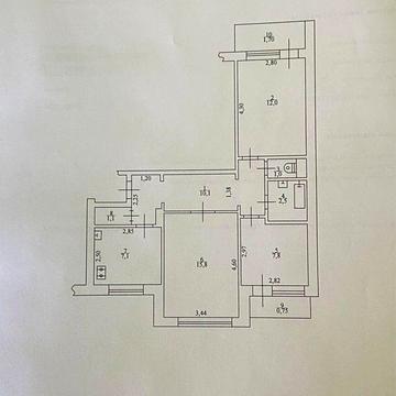 Продам квартиру 3х комнатную Днепровский район