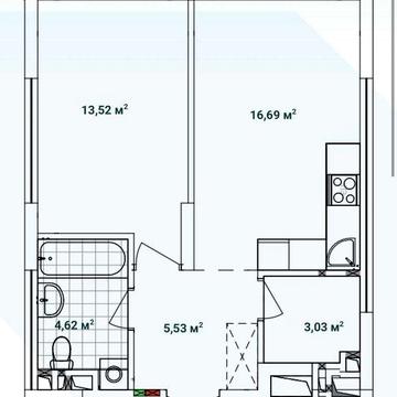 Продаж без % Варшавський 3 планування 1К1 ЖК Варшавський 3