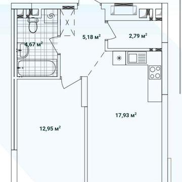 Будинок 10.1  здан. ЖК Варшавський 3 . планування 1С4 ЖК Варшавський 3