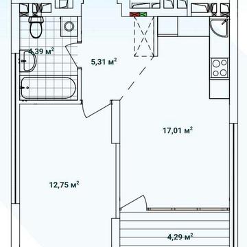 БЕЗ % Варшавський 3 , буд 10.4 , планування 1С2 ЖК Варшавський 3