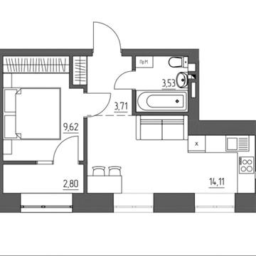 Продаж 1 кімн.новобудови на вул. Соборна ЖК Синергія лайт