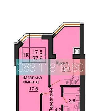 Однокімнатна квартира в ЖК Софія Нова ЖК Софія Нова