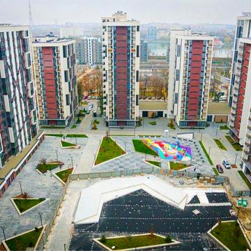 Здана видова на озеро і в двір 1кім 44м Манхеттен Благо ЖК Манхеттен