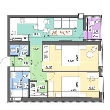 Продаж просторої 2к квартири поруч з Академмістечком ЖК Nord- Wood