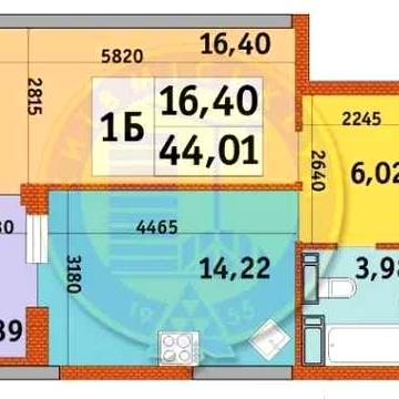 Однокімнатна квартира 44 квадрати ЖК Урлівський 1 новобудова ЖК Урлівський 1