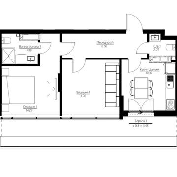 Продаж Перепоступка Берестейський просп.72 2к 57.44м2 м.Берестейська ЖК Happy House