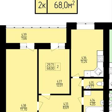 Двокімнатна квартира в новобудові