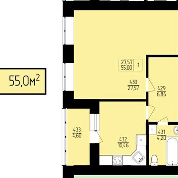 Продаж Однокімнатної квартири в новобудові