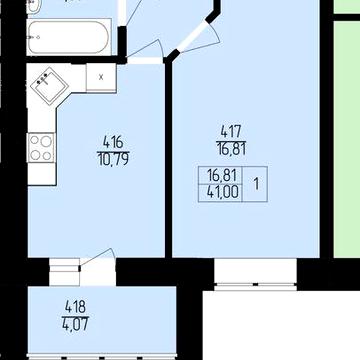 Однокімнатна квартира в новобудові