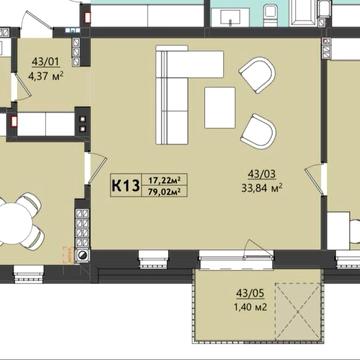 Продаж квартири 80м2 вул. Меблярська 19 ЖК Меблярська 19