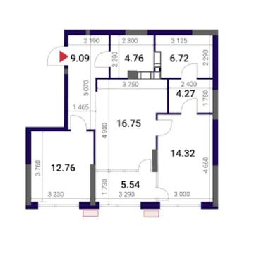 Продаж 2 к квартири 74м2/ ЖК Грей/GREAT/ Осокорки/ Дарницький ЖК Грейт