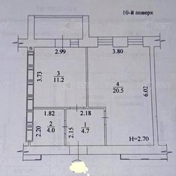 Продаж 1к Квартира Заливна вулиця ЖК Левада 2