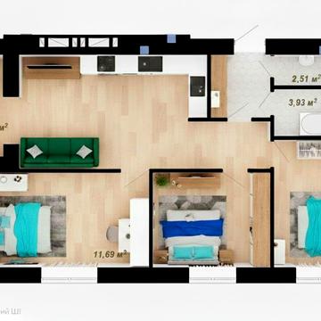 Продається 3-кім+ Кухня-студія, Центр, Газ і.о