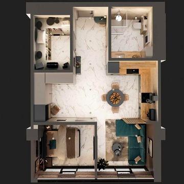 Нерухомість з дизайнерським ремонтом , меблями та побутовою технікою ЖК М6 Urban Residences