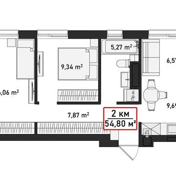 Квартира 54,80 м2 у новому ЖК Акварелі на Пасічній за акційною ціною! ЖК Акварелі