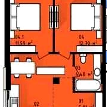 2-комнатная квартира для комфортной семейной жизни
