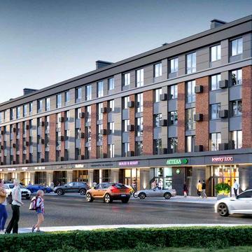 Кухня-студія в 1к квартирі 35 метрів, готові документи ЖК Kvartal Soborna