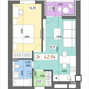 Продаж просторої 1к квартири біля метро Академмістечко ЖК Nord-Wood