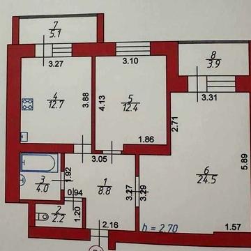 2-к знахідка: поруч зупика, школа і без комісії на Озерній! ID: 0026