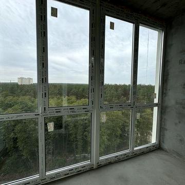 Євродвохкімнатна квартира з видом на ліс. Квартира з газом під чистову