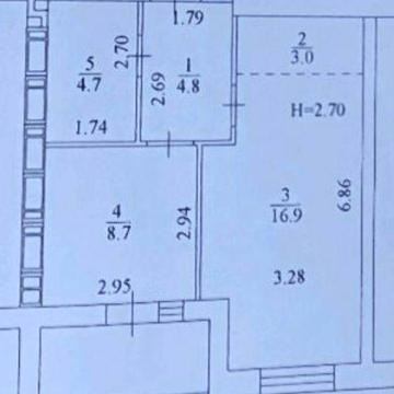 Продам  реальную 1комн.квартиру, ЖК Мира .