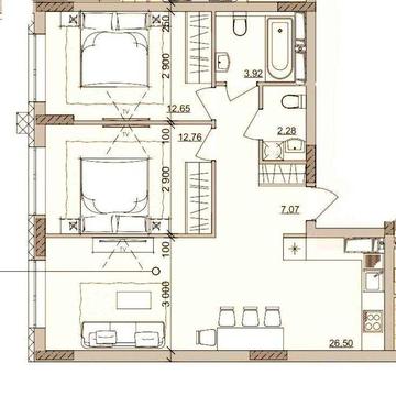 *Сахарова. 2-х ком квартира 1292$  в мес. в рассрочку без удорожания!