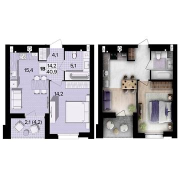 Продаж 1к Квартира Ватутіна вулиця ЖК Lavanda Park