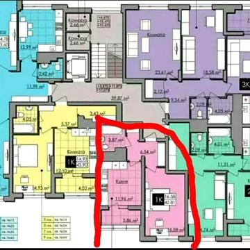 Переуступка 1-к квартири 43 м² від власника | Малоголосківська, Львів ЖК Нове життя