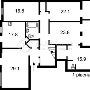 Липки, Інститутська 13/4, дворівнева квартира, Маріїнський парк