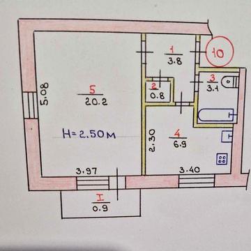 Продам 1-комн квартиру на КРЕСЕ
