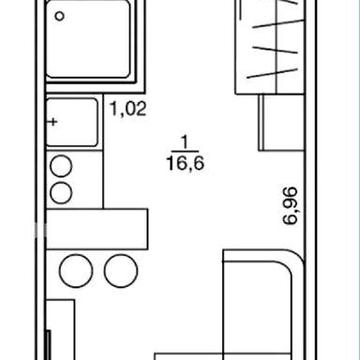 1к. 20м2, Павлово Поле, (ЖК Воробьевы Горы на Полях) 131064