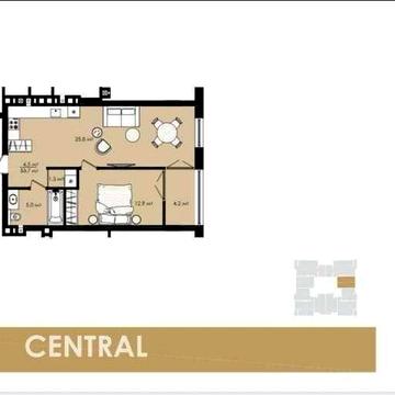 Продаж 1-кімнатна квартира в ЖК Central с.Сокільники ЖК Central