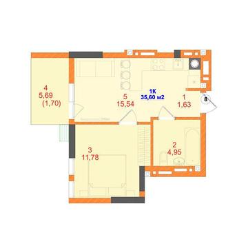 Продаж 1к Квартира Кутузова вулиця ЖК SKYLINE